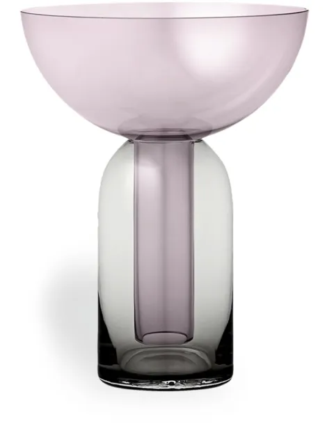 AYTM Torus transparent-design vase (19.5cm) Black 502809000011