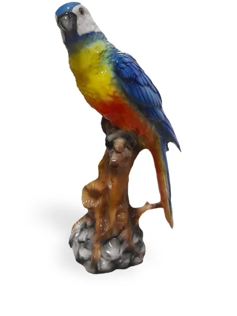 Les-Ottomans large Parrot porcelain sculpture Multicolour MAR77