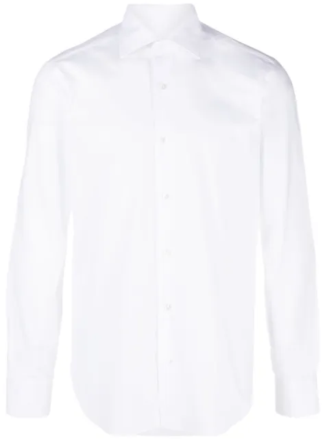 Barba long-sleeve cotton shirt White K1U63P01PZ0320U