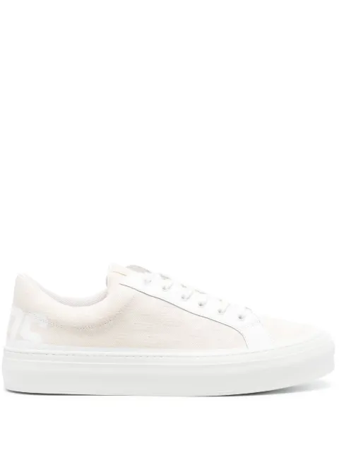 GCDS monogram-jacquard low-top sneakers Neutrals SS23U460081