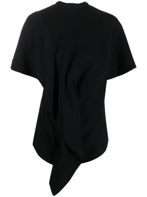 colville asymmetric draped top Black CVS23779BLK
