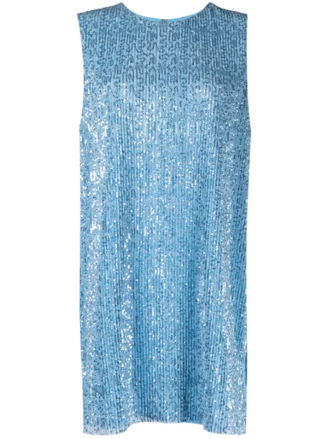 Stine Goya Isha sequin-embellished tunic top Blue SG4721