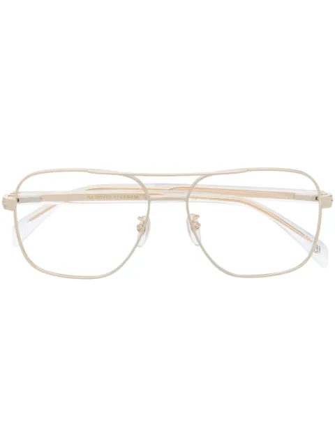Eyewear by David Beckham Loj transparent-frame glasses Gold DB7103