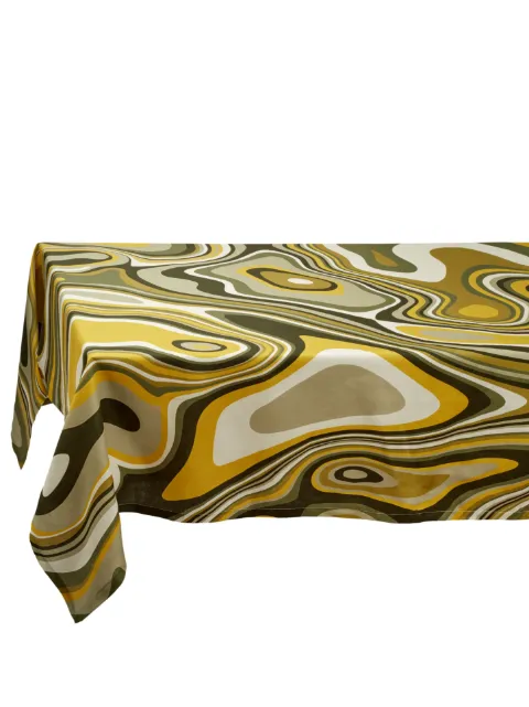 L'Objet graphic-print tablecloth Green LN6121