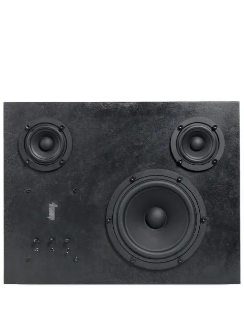 Transparent rectangle-shape steel speaker Black TSSTEEL