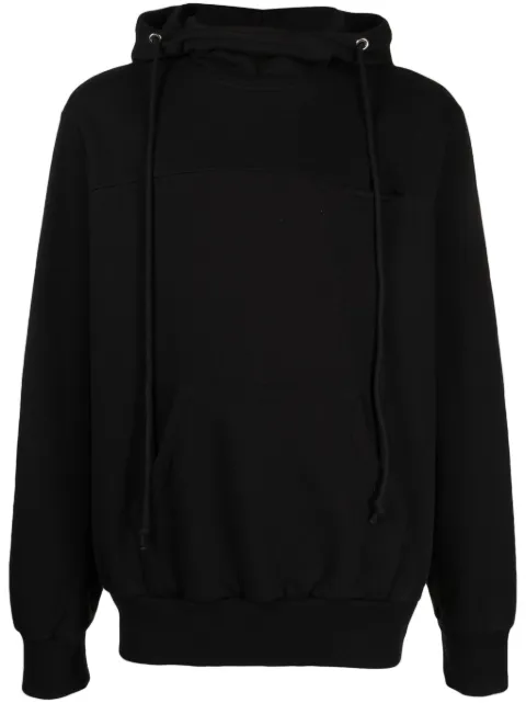 Winnie NY long-sleeve cotton hoodie Black WN3SMF02APJE132999