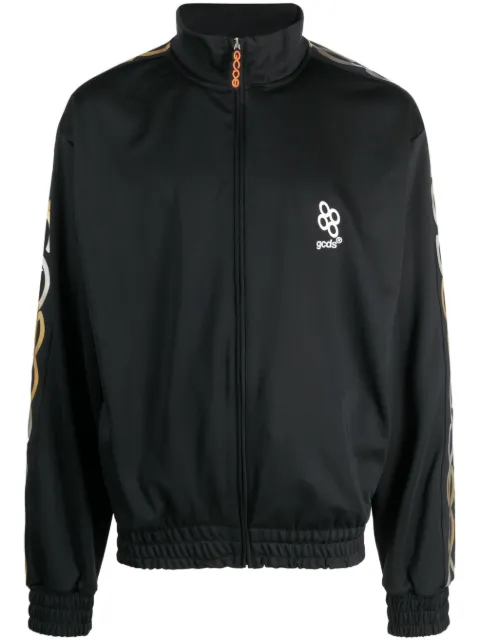 GCDS reflective logo-print sweatshirt Black SS23M220660