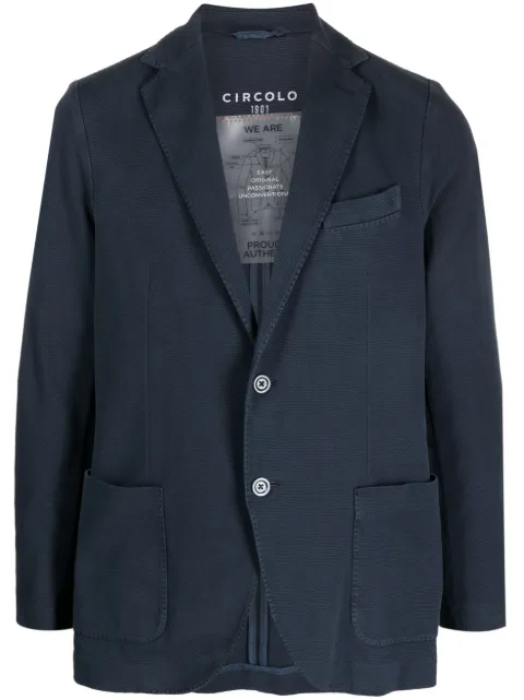 Circolo 1901 single-breasted blazer Blue CN3847