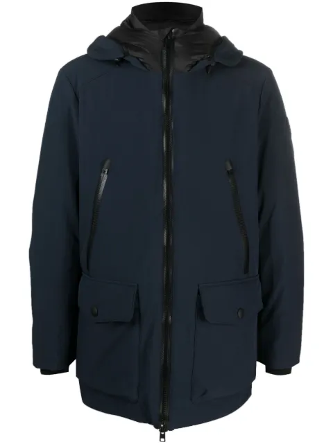 Woolrich hooded zip-fastening parka coat Blue CFWOOU0859MRUT3496