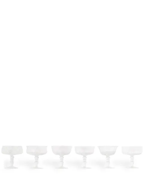 Bitossi Home Diseguale transparent-design goblets (set of 6) Neutrals MCV2021