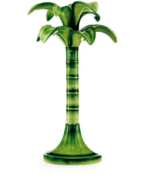 Les-Ottomans large Palm candle holder Green MAR04