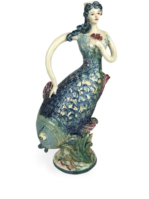 Les-Ottomans Siren porcelain vase Blue SCU02