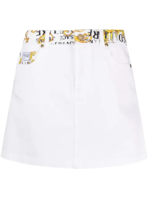 Versace Jeans Couture Logo Couture mini skirt White 74HAE85ME0000L54
