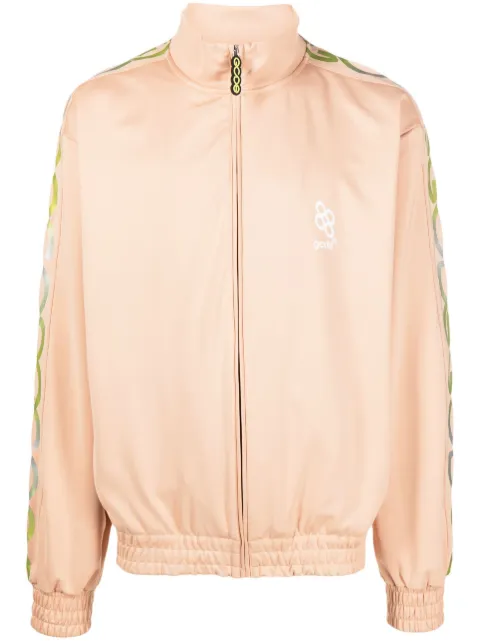 GCDS reflective logo-print sweatshirt Neutrals SS23M220660