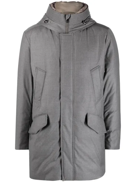 Woolrich hooded high-neck parka Grey CFWOOU0826MRUT2490