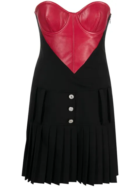 MOSCHINO JEANS heart garbadine minidress Black A04308268