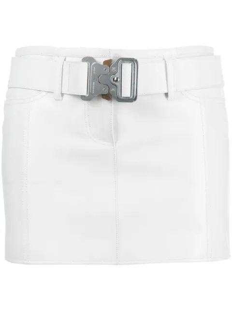 1017 ALYX 9SM belted leather miniskirt White AAWSK0074LE01