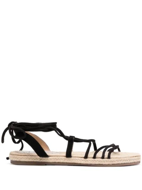 Manebi tie-fastening flat sandals Black P00Y0