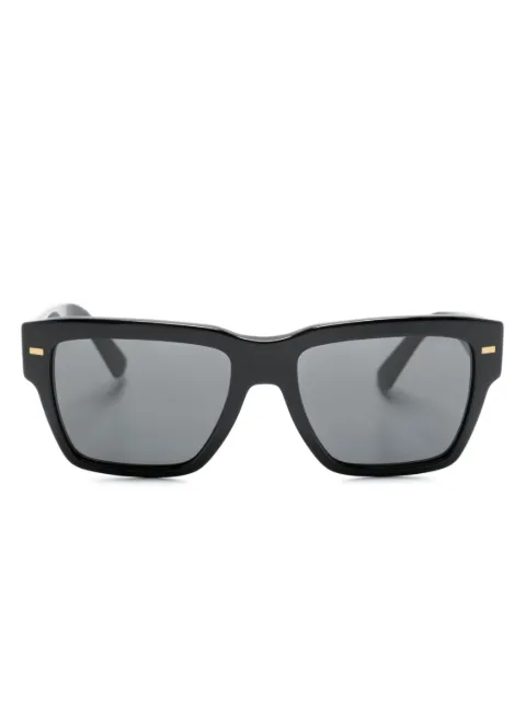 Dolce & Gabbana Eyewear logo-lettering square-frame sunglasses Black 0DG4431