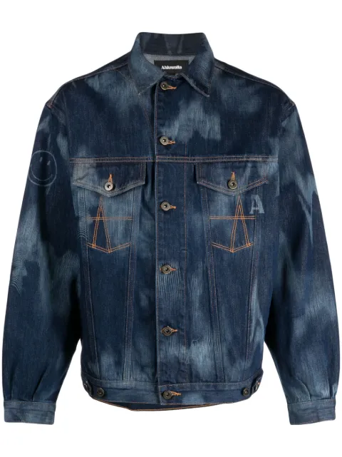 Ahluwalia Signature tie-dye denim jacket Blue MAHLUDE001AW23FA154