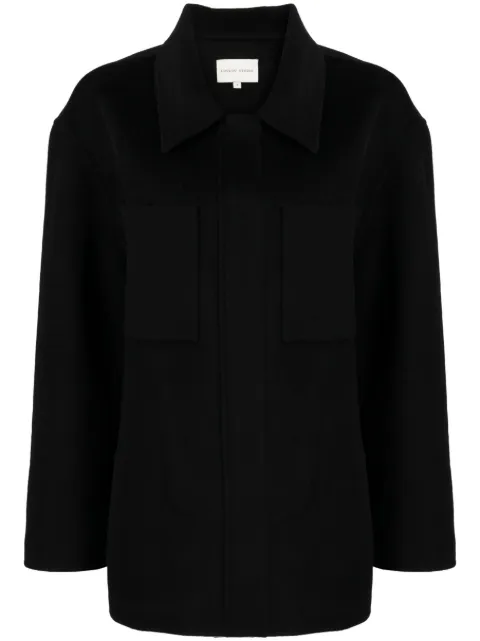 LouLou de Saison cashmere buttoned jacket Black RIVABL