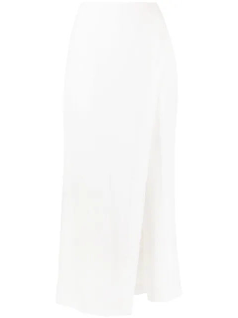 Undercover fitted-waistline long skirt White UC1C15061