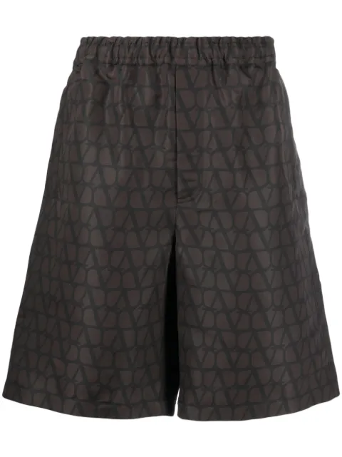 Valentino Garavani Toile Iconographe Bermuda shorts Brown VRDK219D0