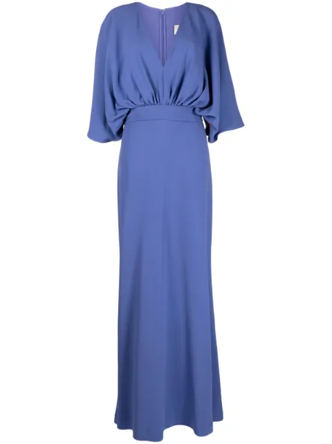 Elie Saab Cady floor-length gown Blue 15283