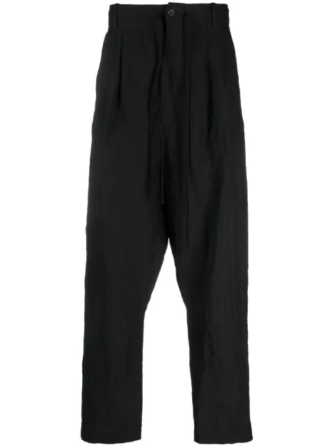 Forme D'expression linen sarouel trousers Black HP033