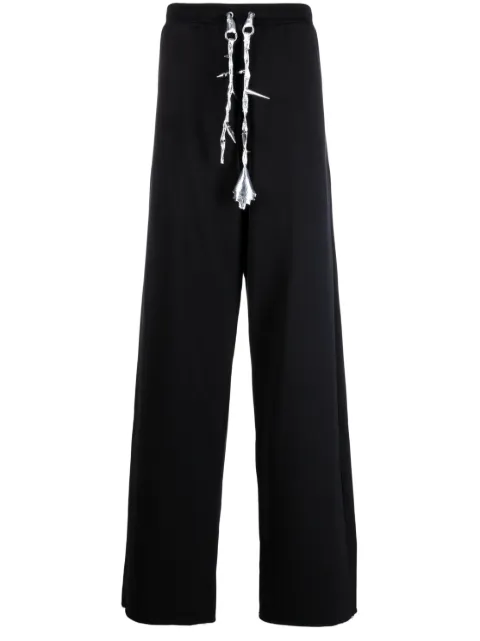 JORDANLUCA Ruby cotton track pants Black RUBY