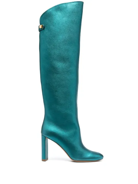Maison Skorpios Adriana 90mm knee-high boots Blue ADRIANA