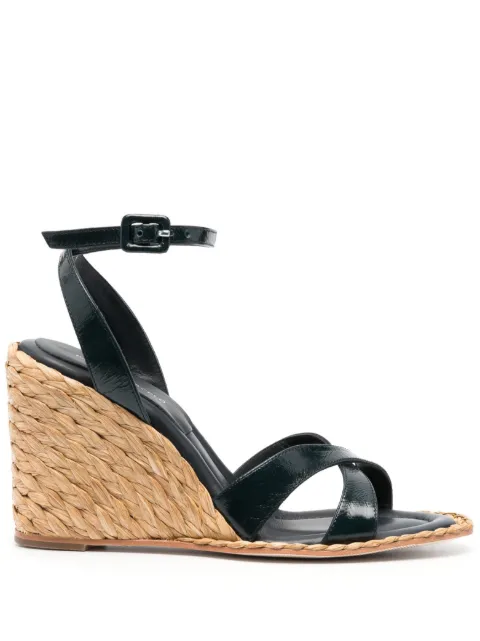 Paloma Barceló Ales 100mm leather espadrilles Blue 652393ALES