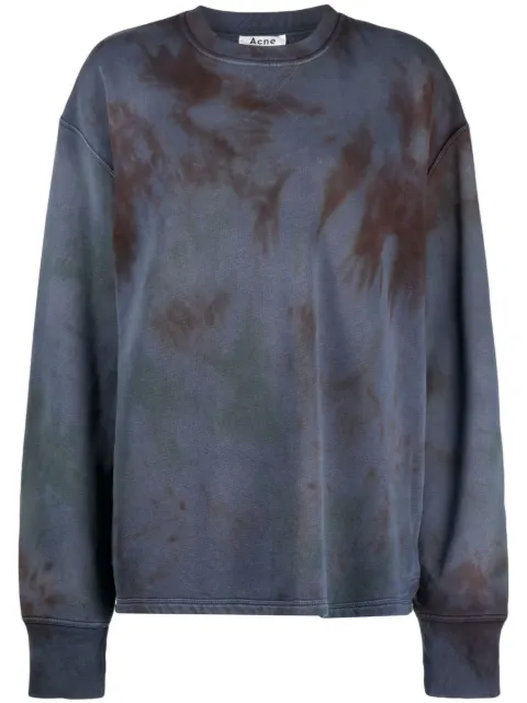 Stain Shade tie-dye print sweatshirt Blue 089