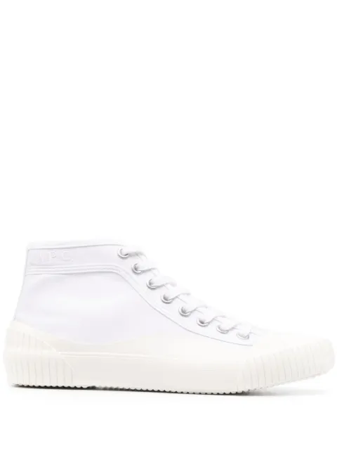 A.P.C. Iggy canvas high-top sneakers White COEYSM56107