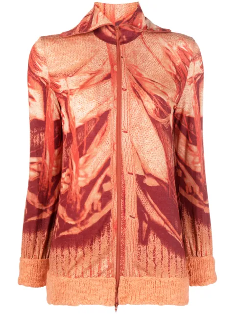 Jean Paul Gaultier Pre-Owned 2000s Trompe L'oeil cardigan Orange JPG2165PTA
