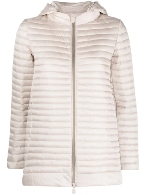 Save The Duck Iris22 Alima removable hood padded jacket Neutrals D41059WIRIS16