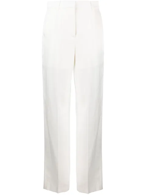Krizia high-waist straight-leg trousers White J1DE20135