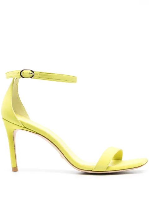 Stuart Weitzman 80mm open-toe sandals Green SE134