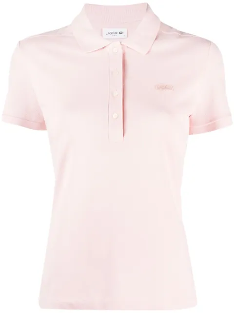Lacoste logo-appliqué cotton polo shirt Pink PF5462