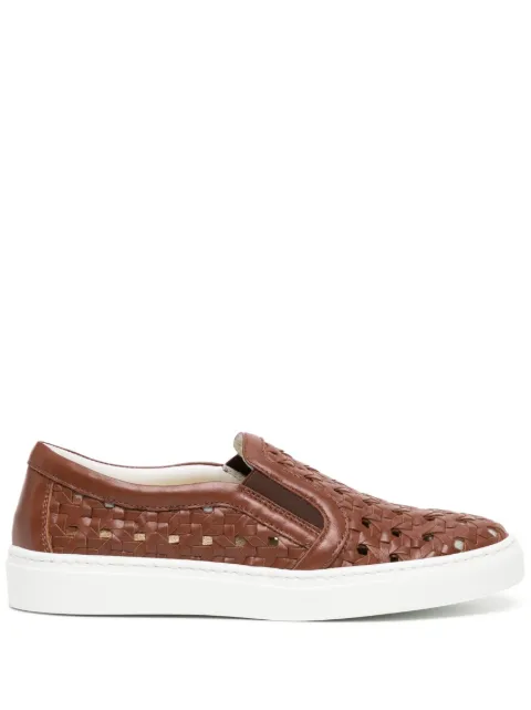 Madison Maison interwoven slip-on sneakers Brown WOVENSNEAKER