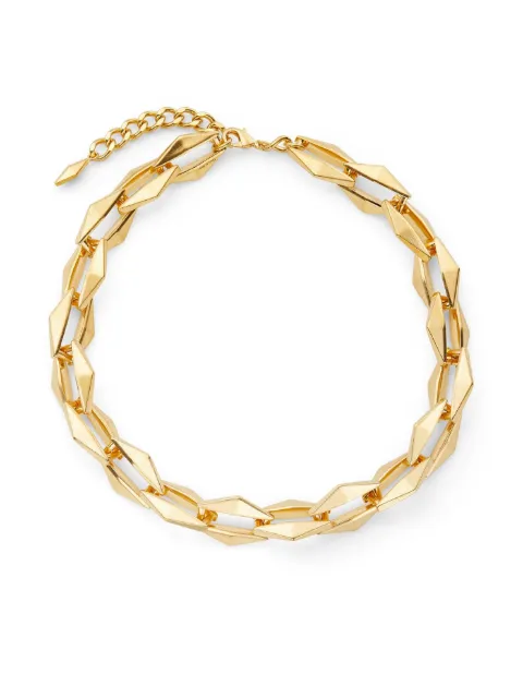 Jimmy Choo Diamond chain-link necklace Gold DIAMONDCHNNECKLACEMFQ
