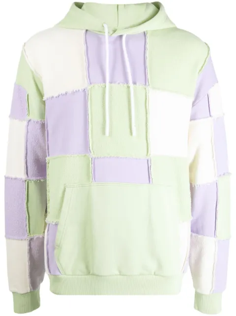 COUNTY OF MILAN patchwork cotton hoodie Multicolour CMBB107S23FLE0015036