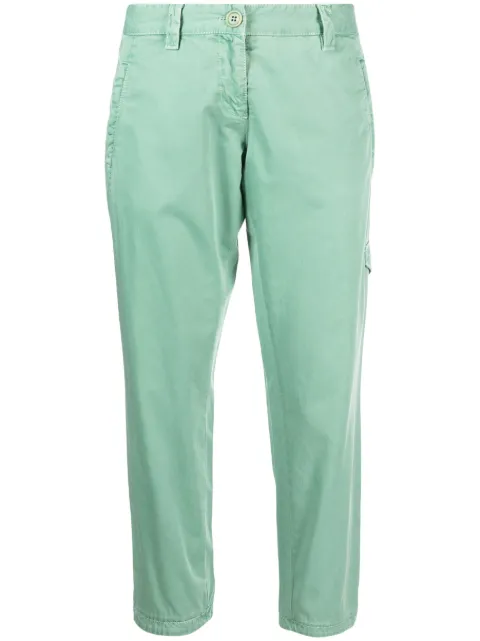 Prada Pre-Owned 1990s mid-rise cropped trousers Green PRA250NV
