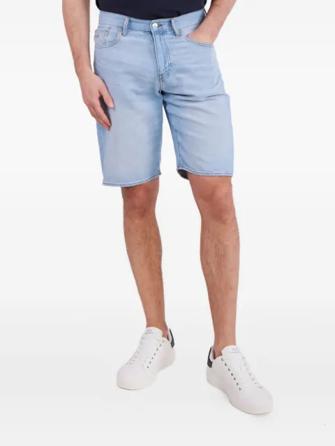 Armani Exchange logo-patch denim shorts Blue 3RZJ65Z1SSZ