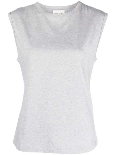 LouLou de Saison sleeveless Pima-cotton top Grey BRANI