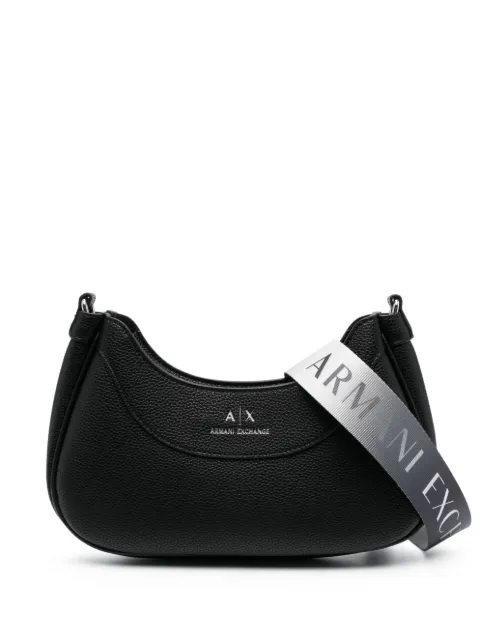 Armani Exchange logo-strap cross body bag Black 942883CC783