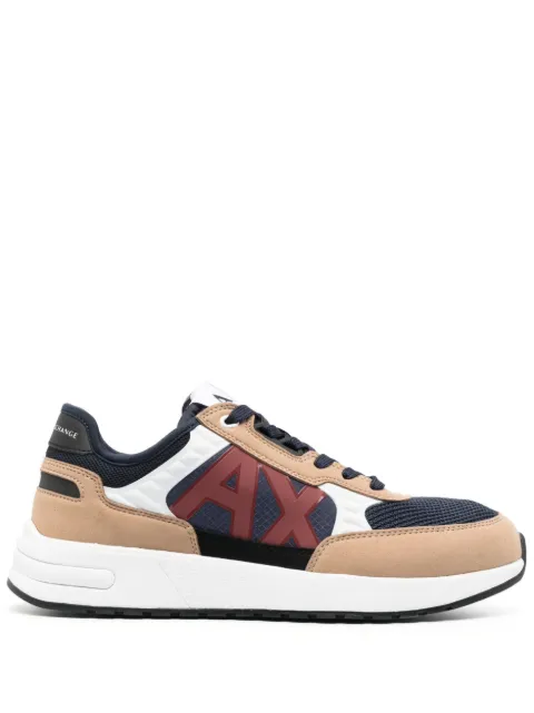 Armani Exchange logo-print low-top sneakers Neutrals XUX090XV276
