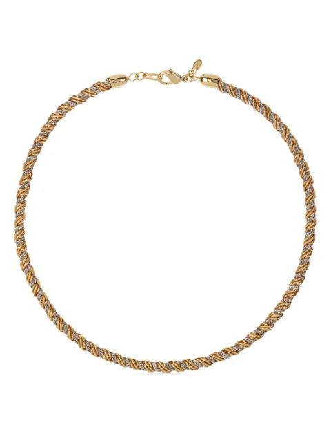 Monet Pre-Owned 1980s two-tone rope-chain necklace Gold NL012450