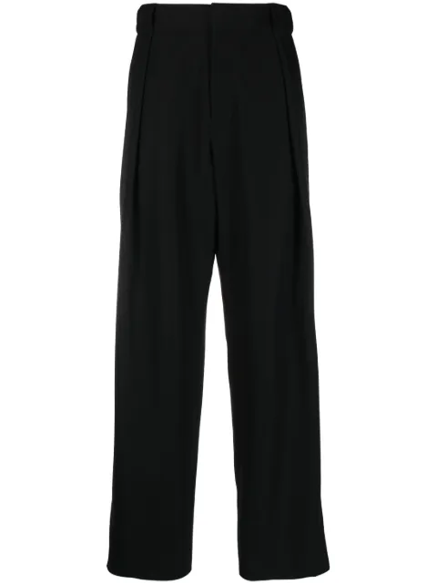 Balmain wide-leg tailored trousers Black AH0PQ196WB05