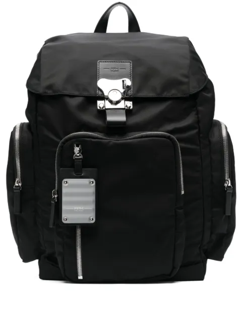 FPM Milano medium Butterfly buckle-fastening backpack Black A2132502919